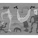 A.R.C.H.E. -TANIEC, 2004, tusz na papierze